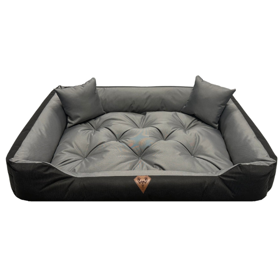 Cama para perro 75 x 65, Basic, gris, impermeable, Dogs4life