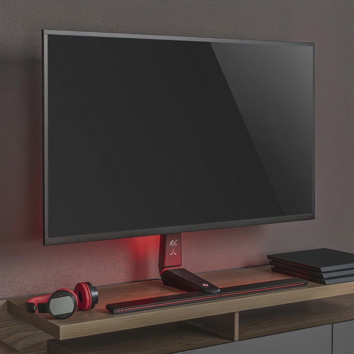 Soporte de monitor para juegos NanoRS, ajustable en altura, LED RGB, 32-55", VESA máx. 400x400, máx. 40kg, RS167