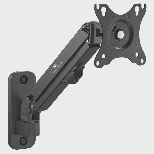 Suporte de parede para monitor Maclean MC-458 de 17 a 27'', máx. 7 kg, amortecedor a gás