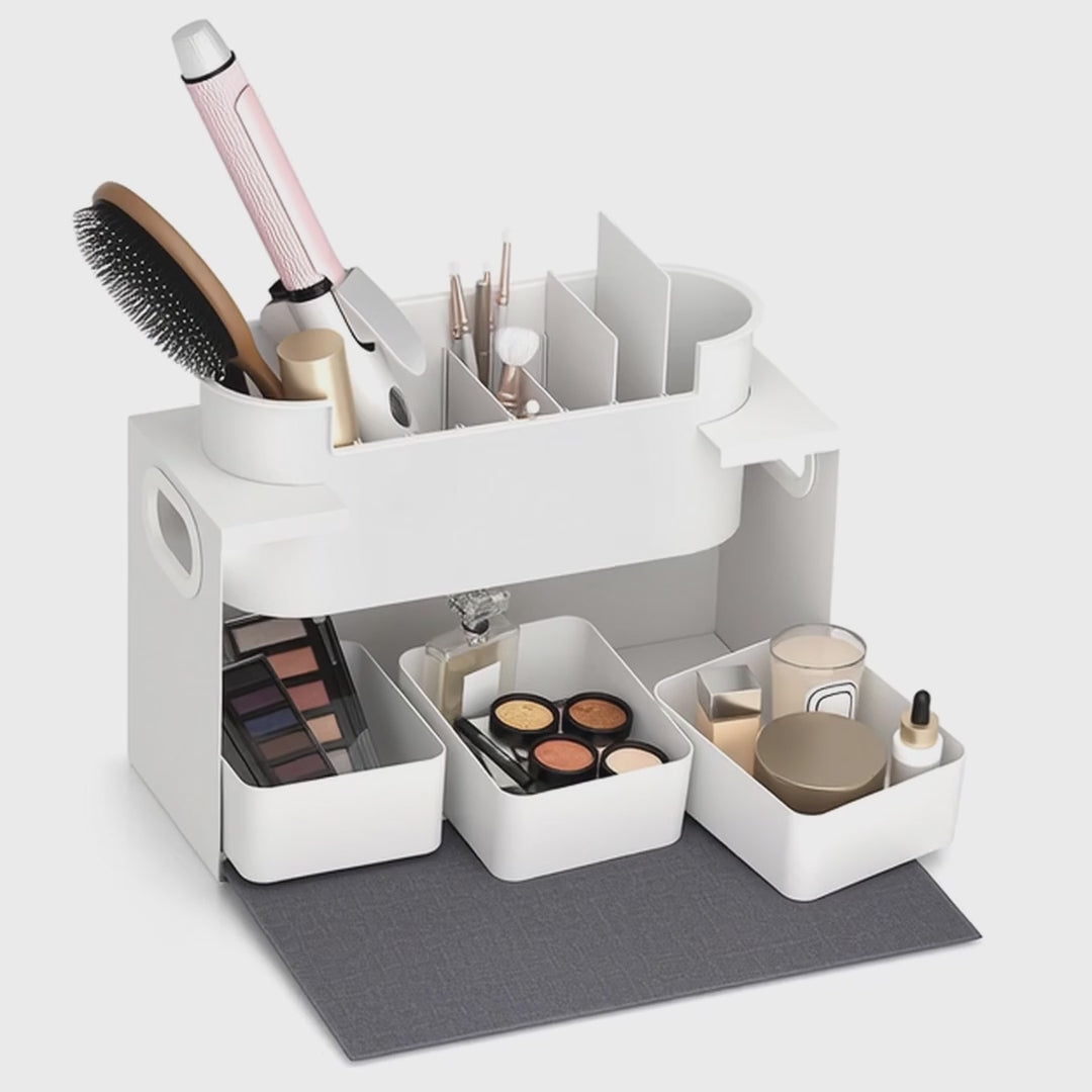 Organizador de maquilhagem universal Maclean MC-479 para cosméticos e artigos de higiene pessoal, carga máxima de 8 kg, 367 x 150 x 220 mm