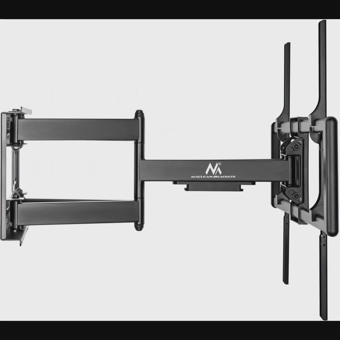 Maclean MC-482 Soporte Económico para TV, VESA 900x600 máx., 60-120", 120kg, negro