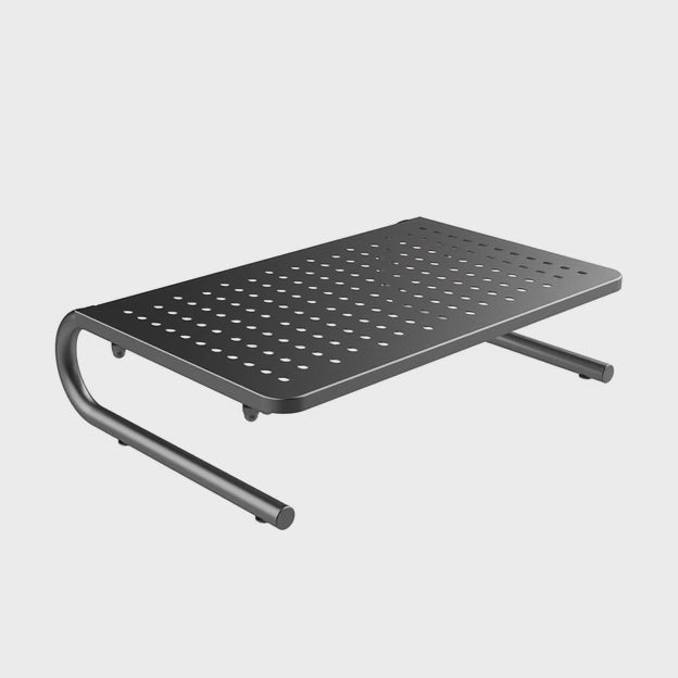 Suporte ergonómico para monitor/portátil Maclean MC-948, carga máxima: 20 kg, superfície perfurada, concebido para monitores com diagonal de ecrã de 13 a 32 pol.