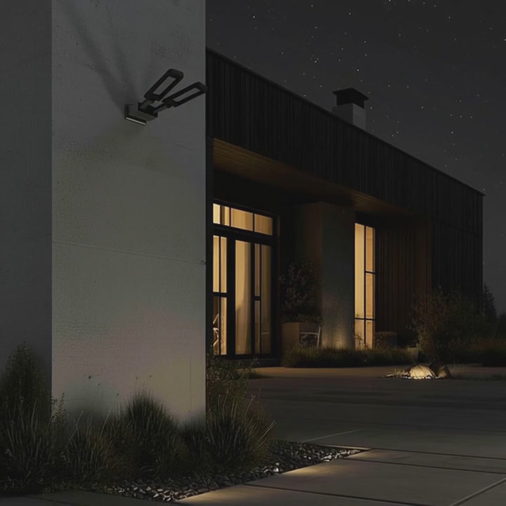 Farola LED solar con sensor de movimiento y mando a distancia Maclean IP54, 5W, 2x450lm, 6500K, Li-ion 2400 mAh, 3 modos de funcionamiento MCE447