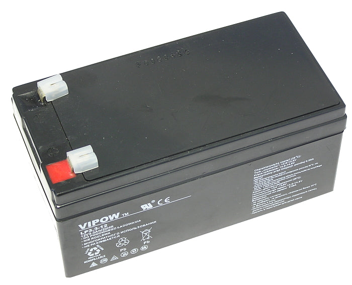 Bateria de gel Vipow, sem manutenção, longa duração, 12 V 3,3 Ah