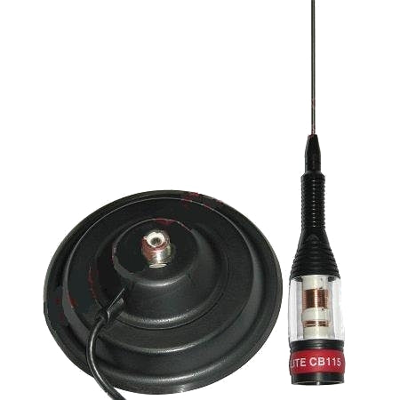 Antena de secção única Sunker Elite CB 115 com íman