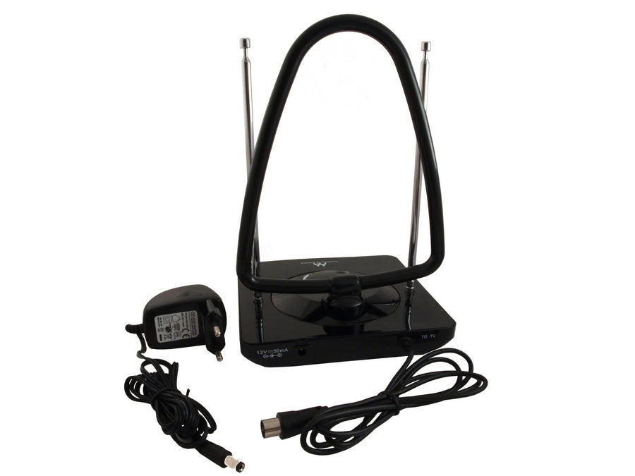 Antena TV Rádio DVB-T Interior DVBT 45dB Maclean MCTV-963