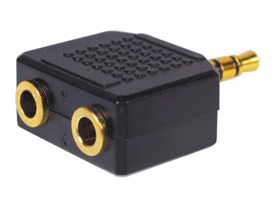 Divisor de conector jack de 3,5 mm banhado a ouro NH552 para conector jack de 3,5 mm