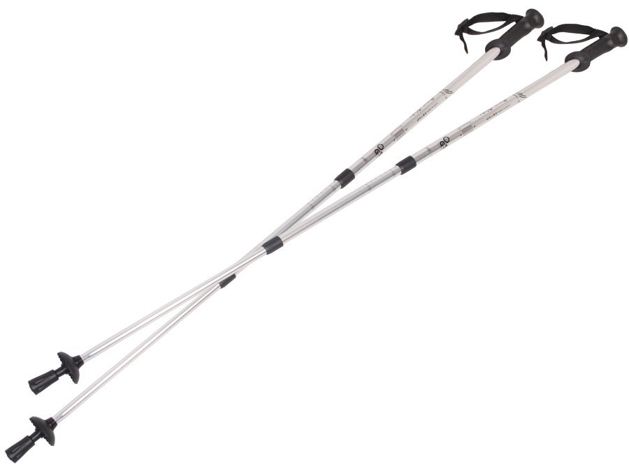 Bastones de aluminio para marcha nórdica 65-135 cm azul telescópico