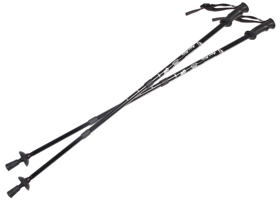 Bastones de aluminio para marcha nórdica 65-135 cm azul telescópico