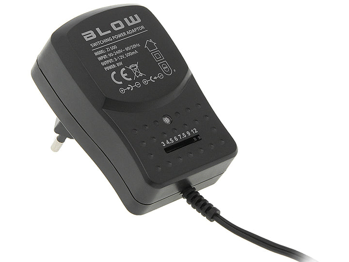 Fuente de alimentación universal regulada 3-12V 500mA Blow ZI500 5264