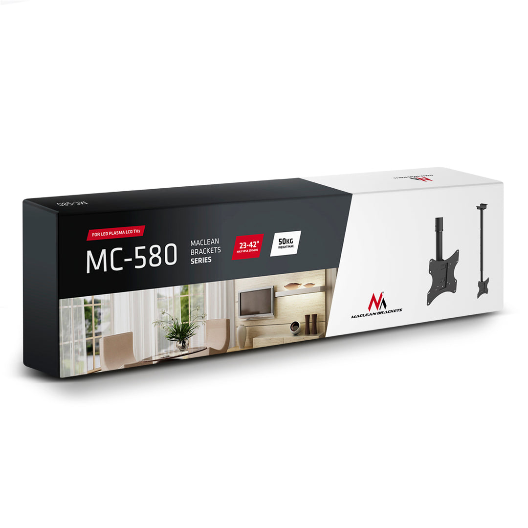 Suporte de teto para TV 17-37 " 50 kg VESA 200x200 Maclean MC-580