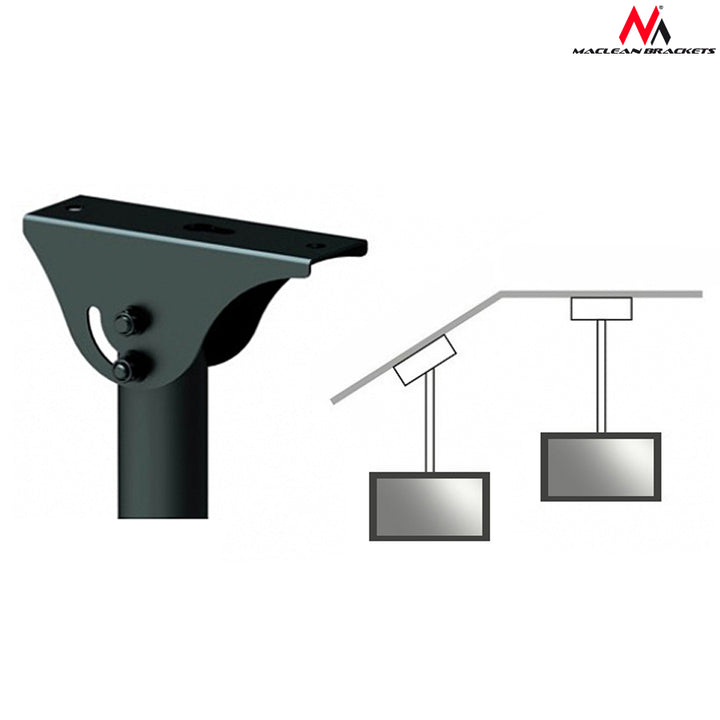 Maclean MC-631 - Soporte de techo para pantalla LCD LED TV 32-65", 50kg, VESA Ajustable 90°
