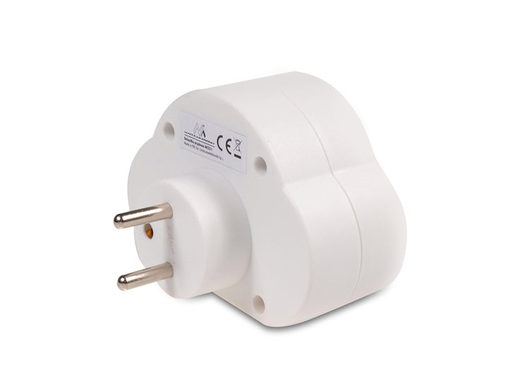 Tomada elétrica Maclean, com interruptor, x2, máx. 3680 W, MCE31