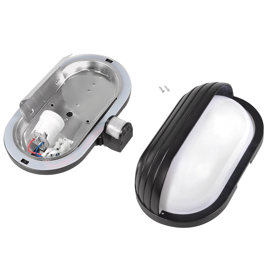 Lámpara de pared Maclean, con sensor PIR, máx. 60 W, 180°, MCE33B