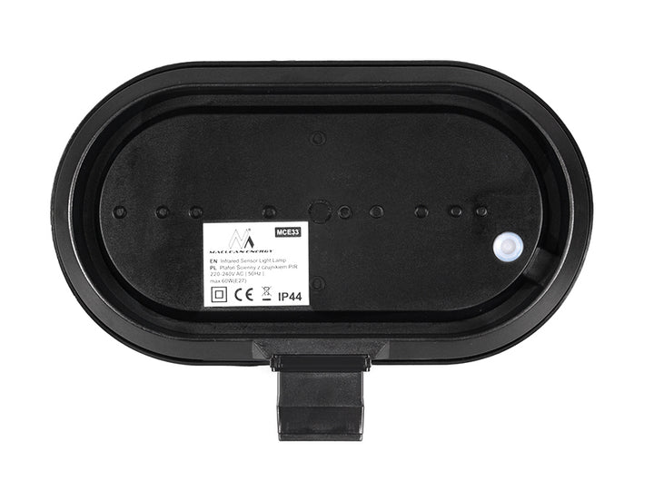 Lámpara de pared Maclean, con sensor PIR, máx. 60 W, 180°, MCE33B