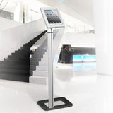 Suporte de chão Maclean MC-645 para iPad, Galaxy Tab e tablets Goclever com sistema anti-roubo