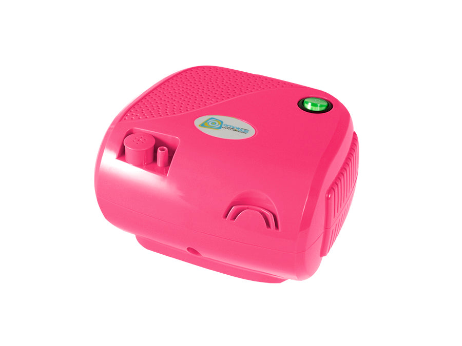 Inalador compressor de pistão rosa Omnibus BR-CN116B