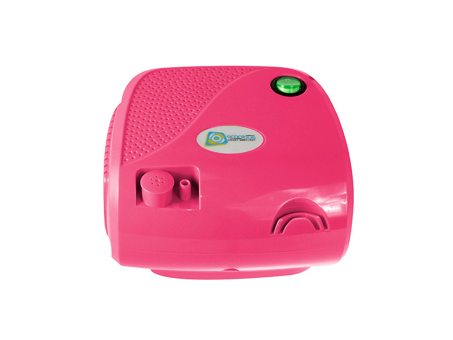 Inalador compressor de pistão rosa Omnibus BR-CN116B