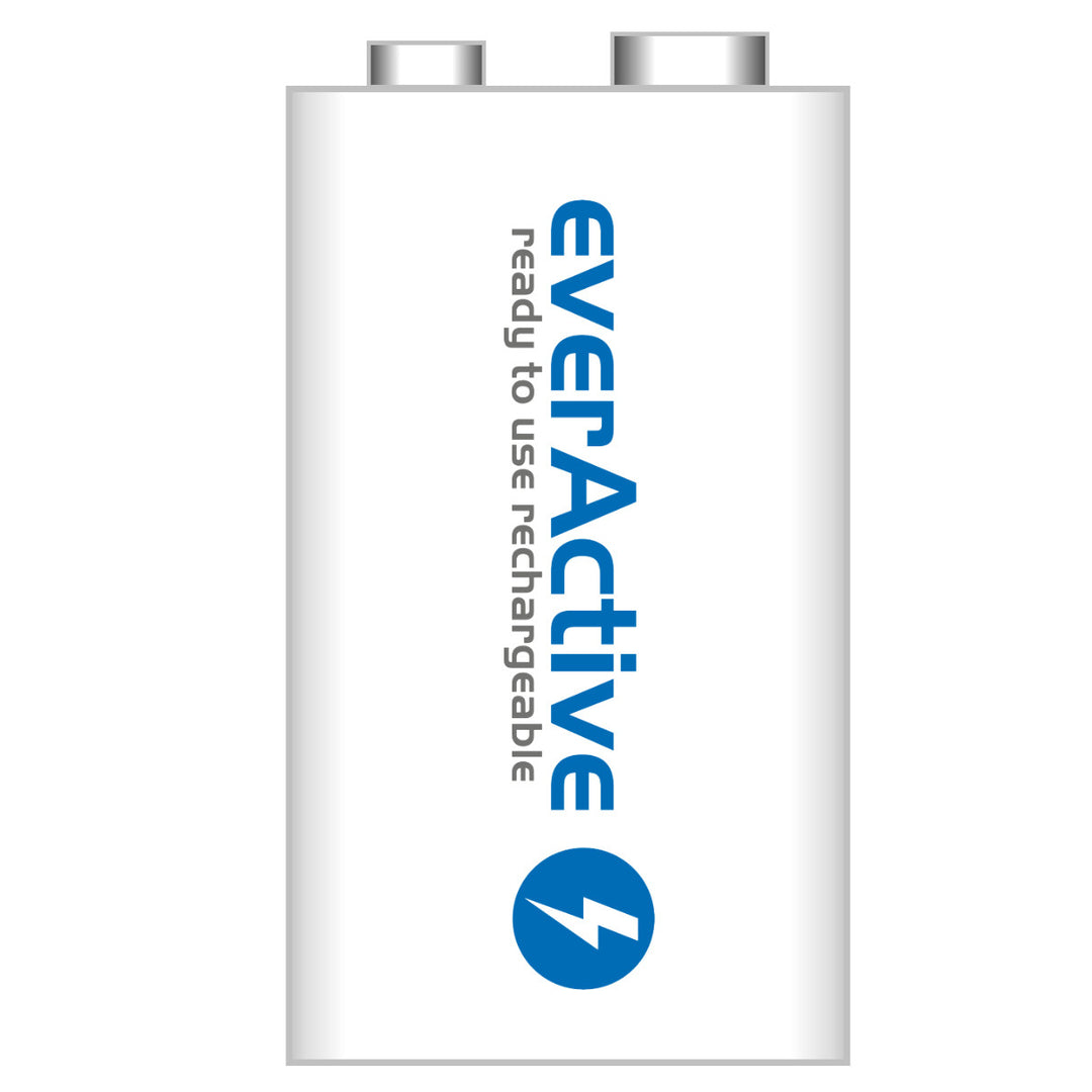 Bateria EverActive Ni-MH 9V 6F22 250mAh Linha Prata