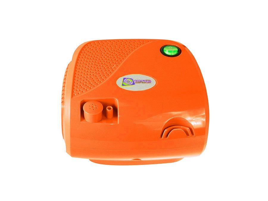Inhalador Omnibus naranja, funcionamiento continuo, 2 mascarillas, filtros de repuesto, BR-CN116B