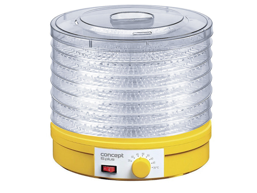 Desidratador elétrico de alimentos com controlador de temperatura, 6 bandejas Concept SO1015