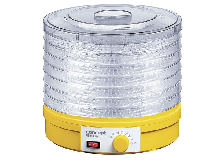 Desidratador elétrico de alimentos com controlador de temperatura, 6 bandejas Concept SO1015