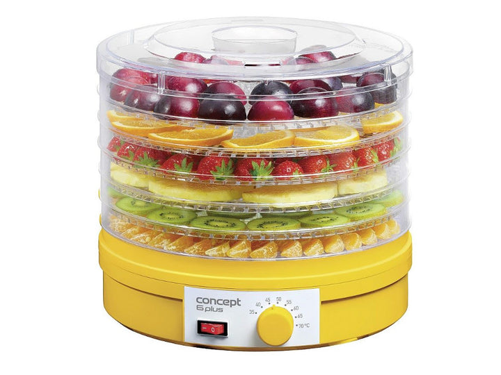 Desidratador elétrico de alimentos com controlador de temperatura, 6 bandejas Concept SO1015