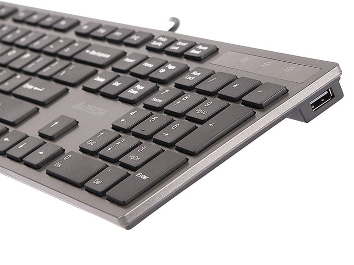 KV-300H Slim USB Teclado Hub USB A4-Tech ultra-plano