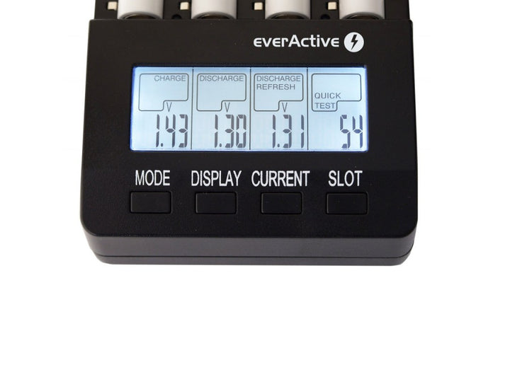 Carregador de bateria AAA R03, AA R6, Ni-MH/Ni-CD EverActive NC-3000