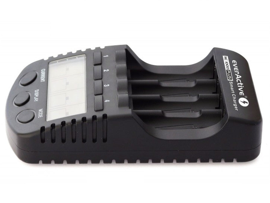 Cargador de pilas AAA R03, AA R6, Ni-MH/Ni-CD EverActive NC-1000 Plus