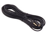 Cable jack 3,5 mm Maclean, clavija-hembra, 5 m, negro, MCTV-821