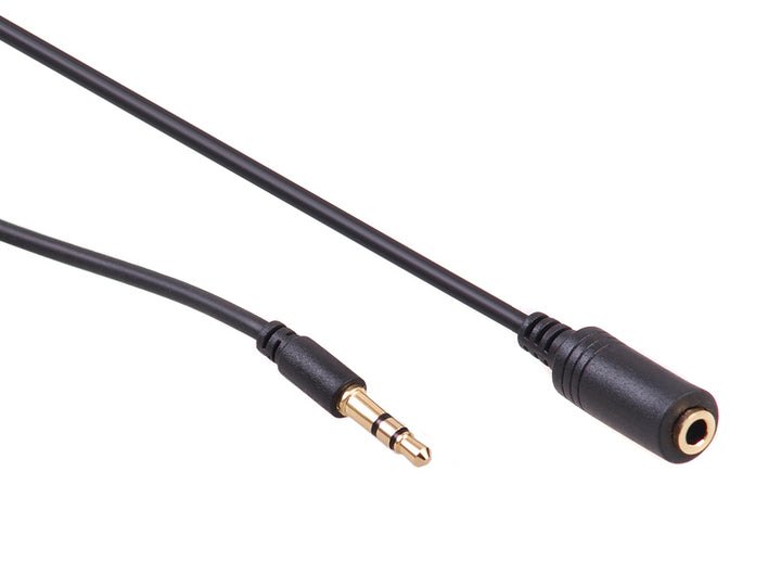 Cabo Maclean jack de 3,5 mm, ficha-fêmea, 5 m, preto, MCTV-821