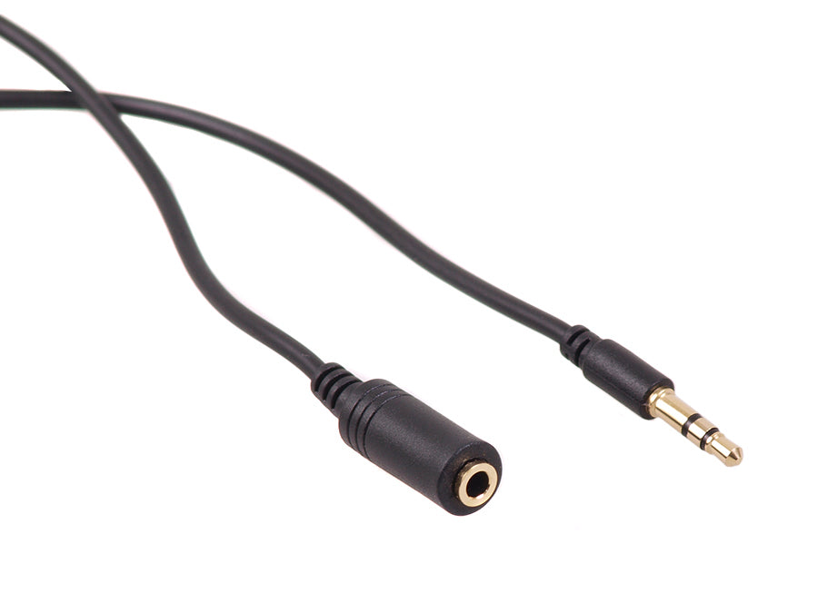 Cabo Maclean jack de 3,5 mm, ficha-fêmea, 5 m, preto, MCTV-821