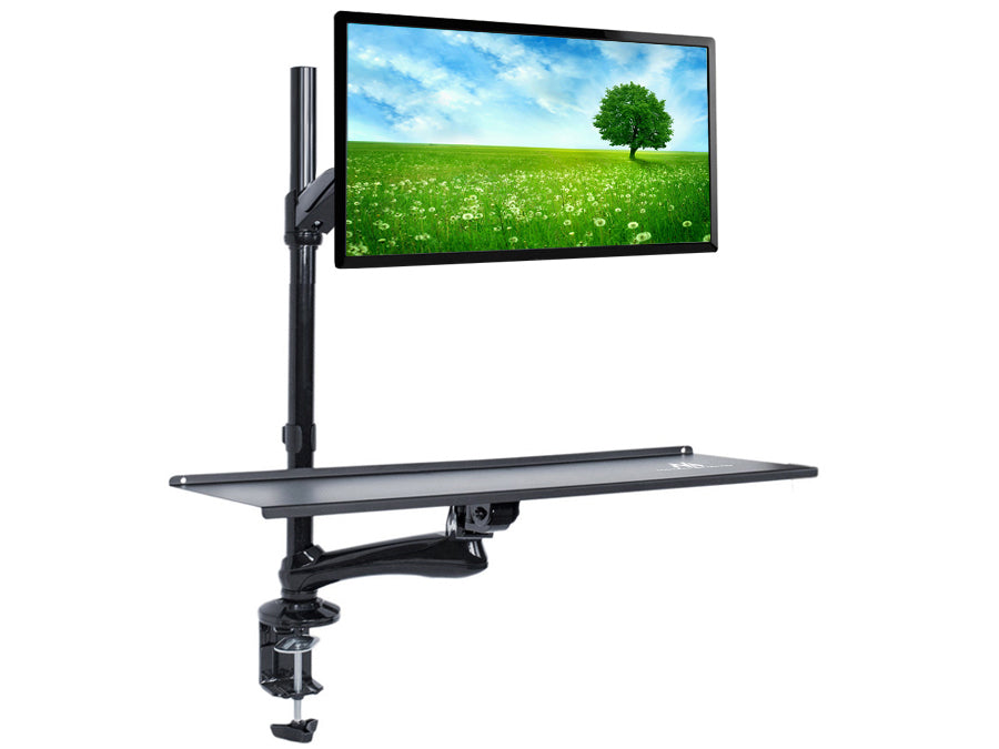 Soporte para Monitor y Teclado Estación de Trabajo para Escritorio Maclean MC-681