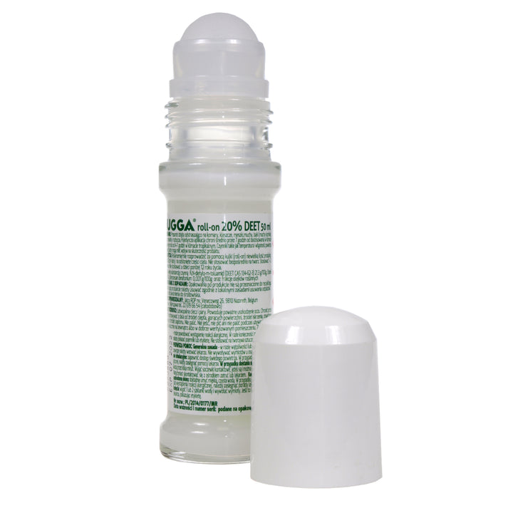 Mugga Roll-On 20% Deet repelente de insetos, contra mosquitos, carraças e melgas, 50ml