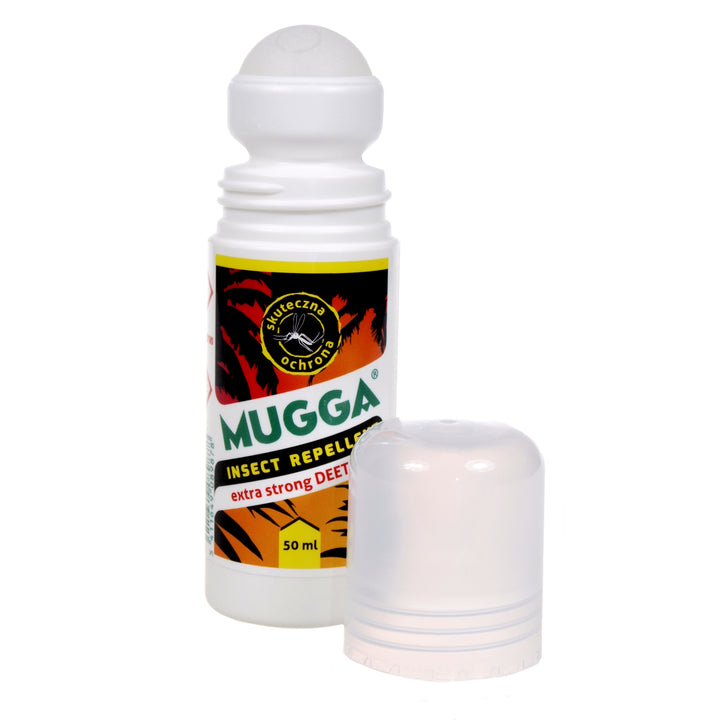 Mugga Roll-On DEET 50% Repelente de Insetos, contra mosquitos, carraças, 50ml