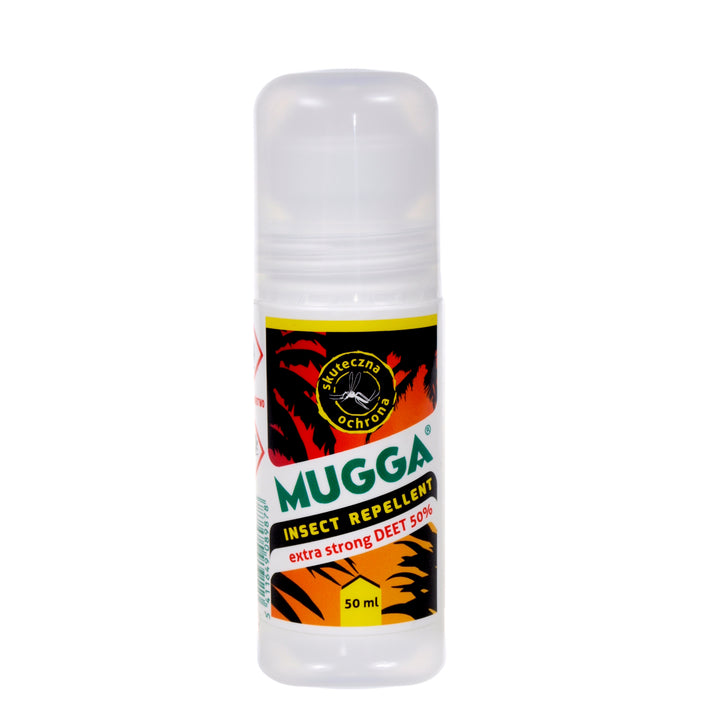 Mugga Roll-On DEET 50% Repelente de Insetos, contra mosquitos, carraças, 50ml