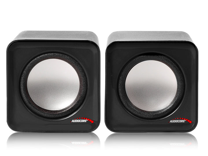 Altavoces para PC, USB, 2x3W, auto alimentado, color negro Audiocore AC870B