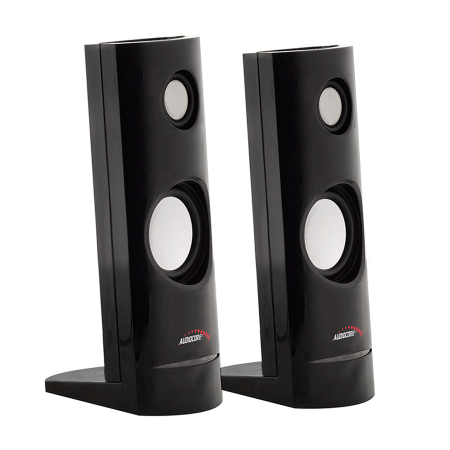 Altavoces para PC 2.0 USB, 2x4W, auto alimentado, color negro Audiocore AC860
