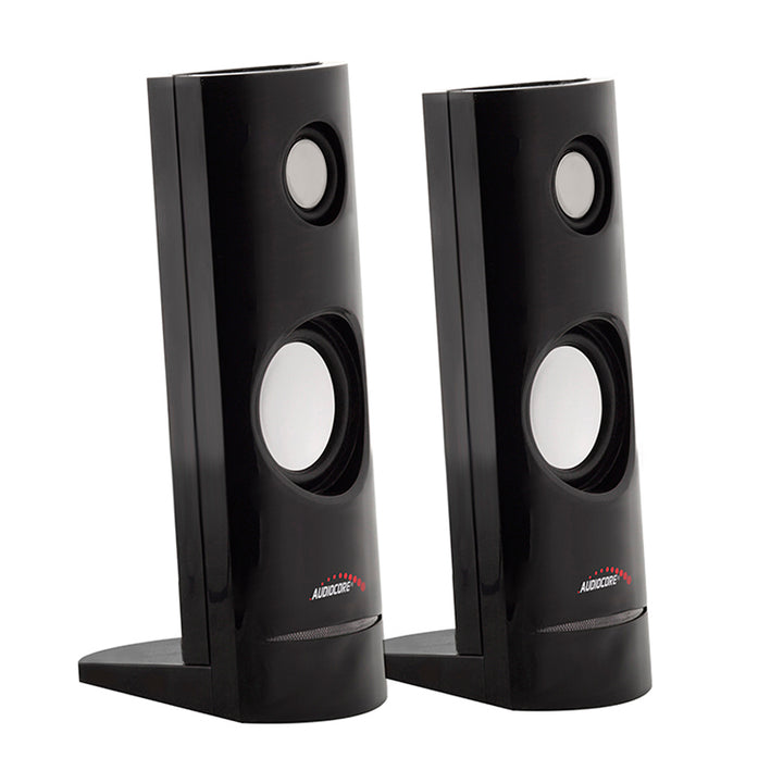 Altavoces para PC 2.0 USB, 2x4W, auto alimentado, color negro Audiocore AC860