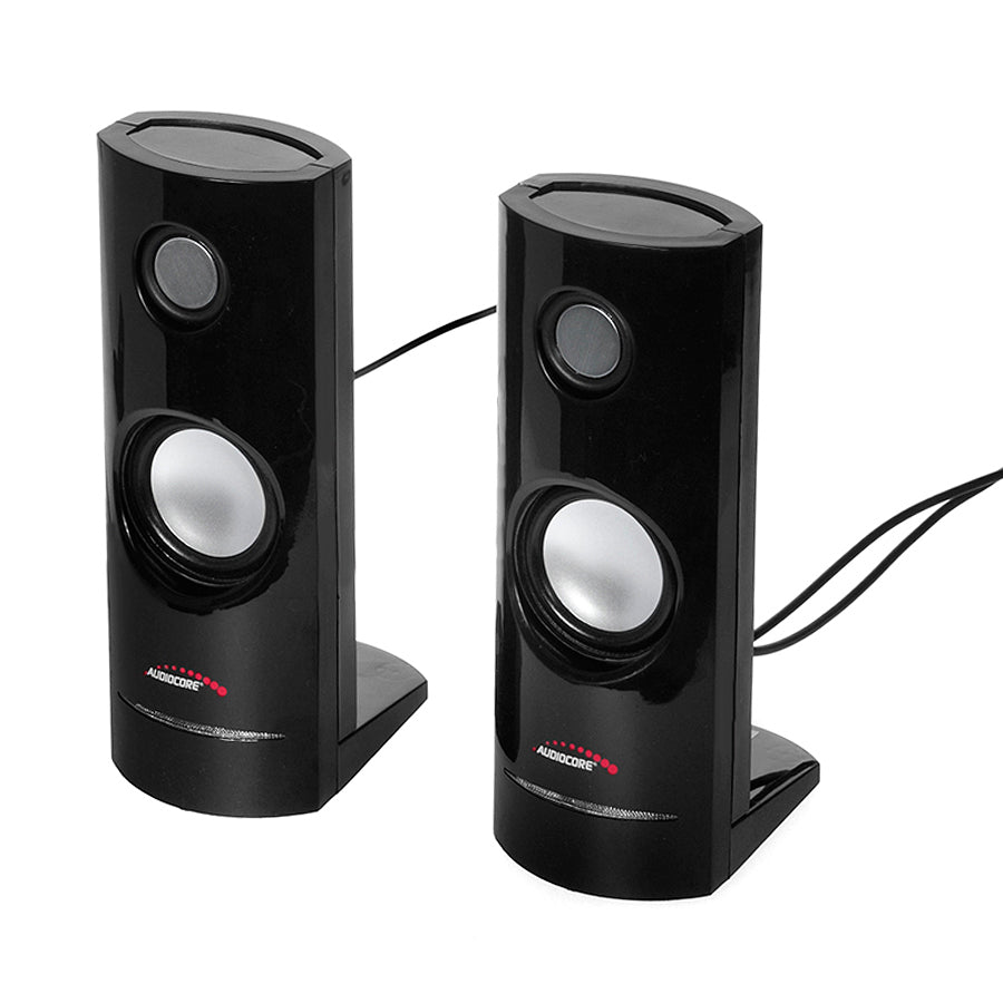 Altavoces para PC 2.0 USB, 2x4W, auto alimentado, color negro Audiocore AC860
