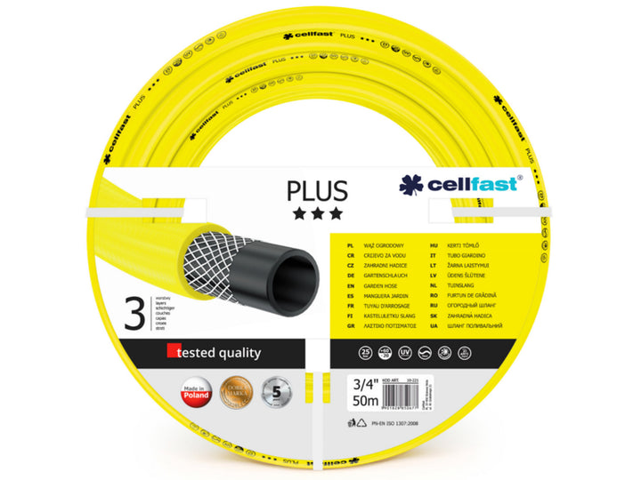 Mangueira Cellfast Terra Plus, Amarela, 3/4, 50 m