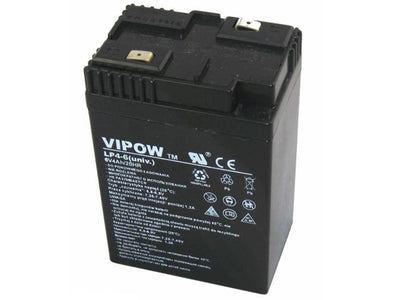 Bateria de gel Vipow, sem manutenção, longa duração, 6 V 4 Ah, BAT0204