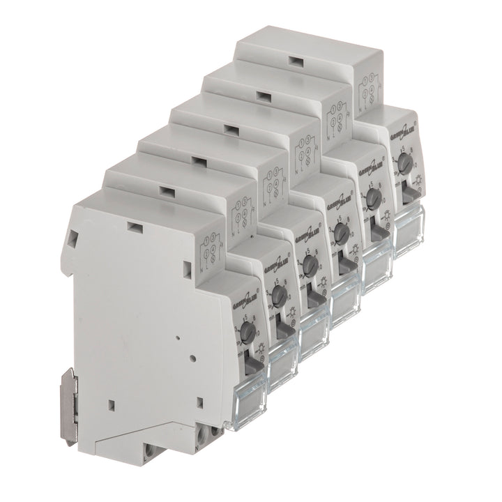 Temporizador carril DIN de control 30s-10m max 2300W escaleras GreenBlue GB114
