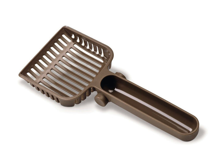 Caja de aseo cubierta para mascotas en color crema Curver Pet Life