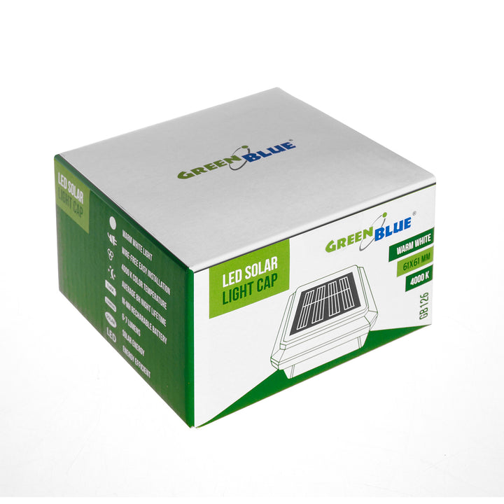 Poste solar para jardim 61 x 61 x 45 mm Verde Azul GB126