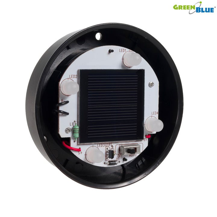 Lámpara solar LED para exteriores blanca 20 x 20 x 53 cm GreenBlue GB123
