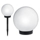 Lâmpada solar LED branca para exterior 20 x 20 x 53 cm VerdeAzul GB123