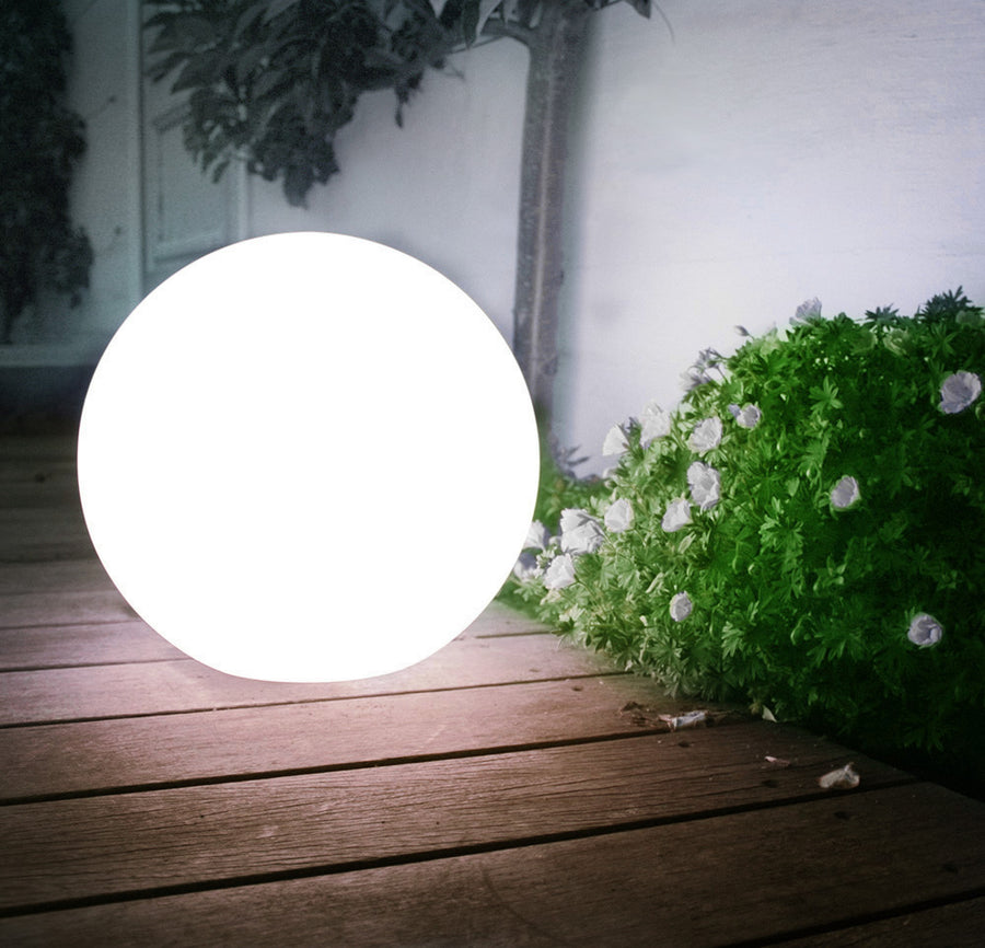 Lámpara de jardín solar LED en forma de bola grande 25 x 25 x 58 cm GreenBlue GB166