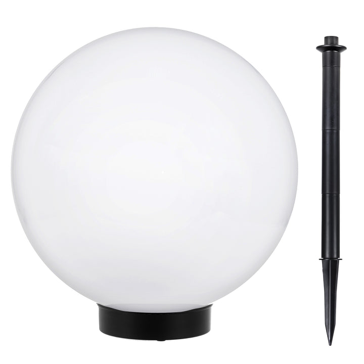 Lâmpada solar LED para jardim em forma de bola grande 25 x 25 x 58 cm VerdeAzul GB166